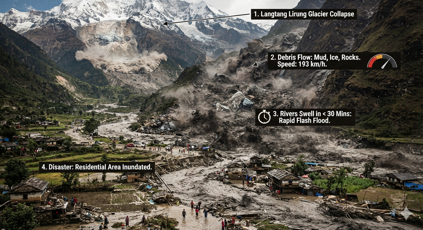 Nepal Flood reason 